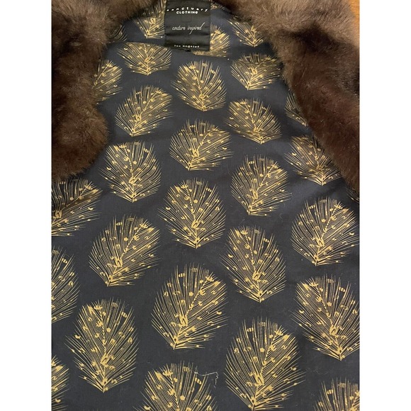 Anthropologie Sanctuary Clothing Los Angeles Womens Faux Fur Brown Vest Sz Small - Picture 8 of 9